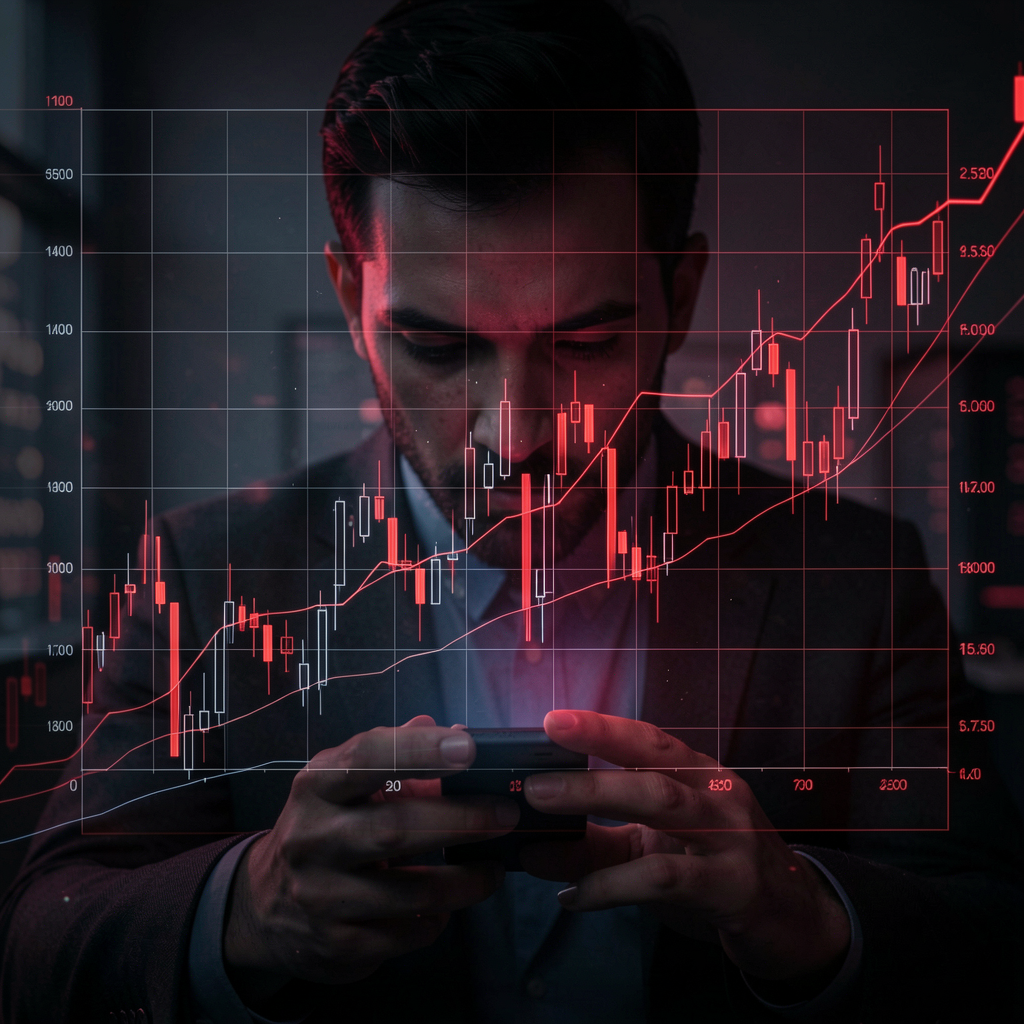 Trading psychology conceptual image